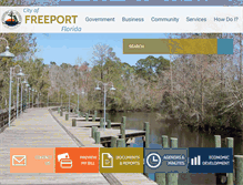 Tablet Screenshot of freeportflorida.gov